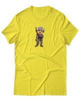 T-Shirt Αντρικό - Rambo Bear - Color Thumbnail Κίτρινο
