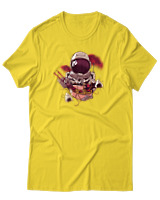 T-Shirt Αντρικό - Ramen Astronaut - Color Thumbnail Χρυσό Κίτρινο