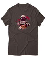 T-Shirt Αντρικό - Ramen Astronaut - Color Thumbnail Καφέ