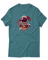 T-Shirt Αντρικό - Ramen Astronaut - Color Thumbnail Μπλε Πράσινο