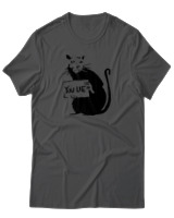T-Shirt Αντρικό - Rat You Lie - Color Thumbnail Ανθρακί