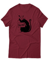 T-Shirt Αντρικό - Rat You Lie - Color Thumbnail Σκούρο Κόκκινο