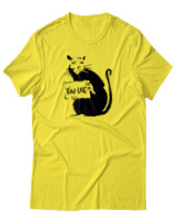 T-Shirt Αντρικό - Rat You Lie - Color Thumbnail Κίτρινο