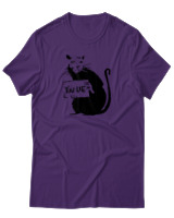 T-Shirt Αντρικό - Rat You Lie - Color Thumbnail Σκούρο Μωβ