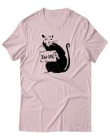 T-Shirt Αντρικό - Rat You Lie - Color Thumbnail Απαλό Ροζ