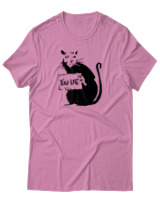 T-Shirt Αντρικό - Rat You Lie - Color Thumbnail Ροζ