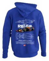 Φούτερ με κουκούλα Αντρικό - RB16B - Color Thumbnail Μπλε Ρουά