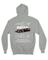 Ζακέτα Φούτερ με κουκούλα Αντρικό - RB16B - Color Thumbnail Γκρι Μελανζέ
