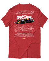 T-Shirt Unisex - RB16B - Color Thumbnail Κόκκινο