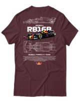 T-Shirt Unisex - RB16B - Color Thumbnail Μπορντό