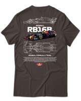 T-Shirt Unisex - RB16B - Color Thumbnail Καφέ