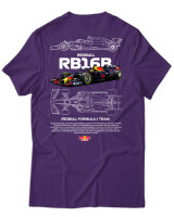 T-Shirt Unisex - RB16B - Color Thumbnail Σκούρο Μωβ