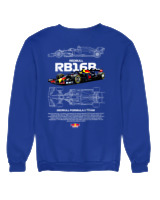 Φούτερ χωρίς κουκούλα Γυναικείο - RB16B - Color Thumbnail Μπλε Ρουά