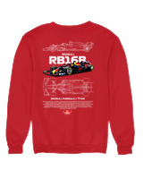 Φούτερ χωρίς κουκούλα Γυναικείο - RB16B - Color Thumbnail Κόκκινο