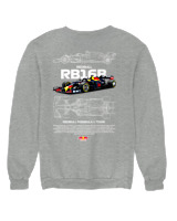 Φούτερ χωρίς κουκούλα Γυναικείο - RB16B - Color Thumbnail Γκρι Μελανζέ