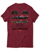 T-Shirt Unisex - RB20 Racing - Color Thumbnail Σκούρο Κόκκινο