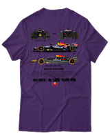 T-Shirt Unisex - RB20 Racing - Color Thumbnail Σκούρο Μωβ