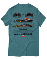 T-Shirt Unisex - RB20 Racing - Color Thumbnail Μπλε Πράσινο