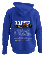 Φούτερ με κουκούλα Αντρικό - RB20 Racing - Color Thumbnail Μπλε Ρουά