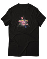 T-Shirt Αντρικό - Reality Is Illusion - Color Thumbnail Μαύρο