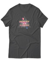 T-Shirt Αντρικό - Reality Is Illusion - Color Thumbnail Ανθρακί