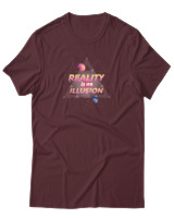 T-Shirt Αντρικό - Reality Is Illusion - Color Thumbnail Μπορντό