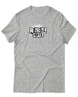 T-Shirt Αντρικό - Rebel Soul - Color Thumbnail Γκρι Μελανζέ