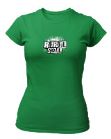 T-Shirt Στενή Γραμμή Γυναικείο - Rebel Soul - Color Thumbnail Πράσινο