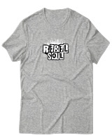 T-Shirt  Γυναικείο - Rebel Soul - Color Thumbnail Γκρί Μελανζέ