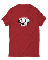 T-Shirt  Γυναικείο - Rebel Soul - Color Thumbnail Κόκκινο
