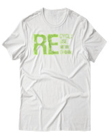 T-Shirt Αντρικό - Recycle - Color Thumbnail Άσπρο