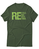 T-Shirt Αντρικό - Recycle - Color Thumbnail Κυπαρισσί