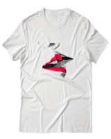 T-Shirt Αντρικό - Red Whisper - Color Thumbnail Άσπρο