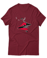 T-Shirt Αντρικό - Red Whisper - Color Thumbnail Σκούρο Κόκκινο