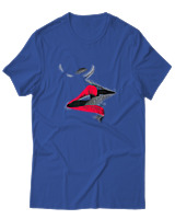 T-Shirt Αντρικό - Red Whisper - Color Thumbnail Μπλε Ρουά