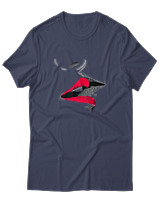 T-Shirt Αντρικό - Red Whisper - Color Thumbnail Μπλε Γκρι
