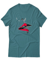T-Shirt Αντρικό - Red Whisper - Color Thumbnail Μπλε Πράσινο