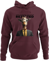 Φούτερ με κουκούλα - Rejected Giraffee - Color Thumbnail Marron
