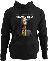Φούτερ με κουκούλα - Rejected Giraffee - Color Thumbnail Μαύρο