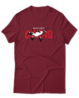 T-Shirt Αντρικό - Relax Crisis - Color Thumbnail Σκούρο Κόκκινο