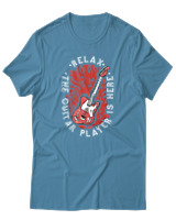 T-Shirt Αντρικό - Relax The Guitar Player Is Here - Color Thumbnail Τιρκουάζ