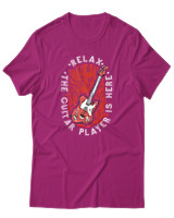 T-Shirt Αντρικό - Relax The Guitar Player Is Here - Color Thumbnail Φουξια
