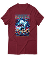 T-Shirt Αντρικό - Requiem - Color Thumbnail Σκούρο Κόκκινο