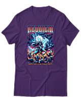 T-Shirt Αντρικό - Requiem - Color Thumbnail Σκούρο Μωβ