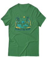 T-Shirt Αντρικό - Respect The Oceans - Color Thumbnail Πράσινο