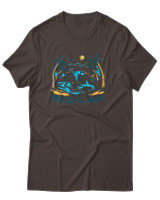 T-Shirt Αντρικό - Respect The Oceans - Color Thumbnail Καφέ