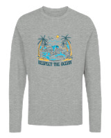 Μακρυμάνικο Μακό Αντρικό - Respect The Oceans - Color Thumbnail Γκρι Μελανζέ