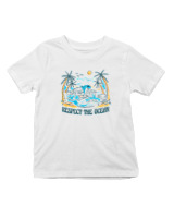 T-Shirt  Παιδικό - Respect The Oceans - Color Thumbnail 'Ασπρο