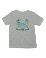 T-Shirt  Παιδικό - Respect The Oceans - Color Thumbnail Γκρι Μελανζέ
