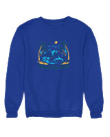 Φούτερ χωρίς κουκούλα Γυναικείο - Respect The Oceans - Color Thumbnail Μπλε Ρουά